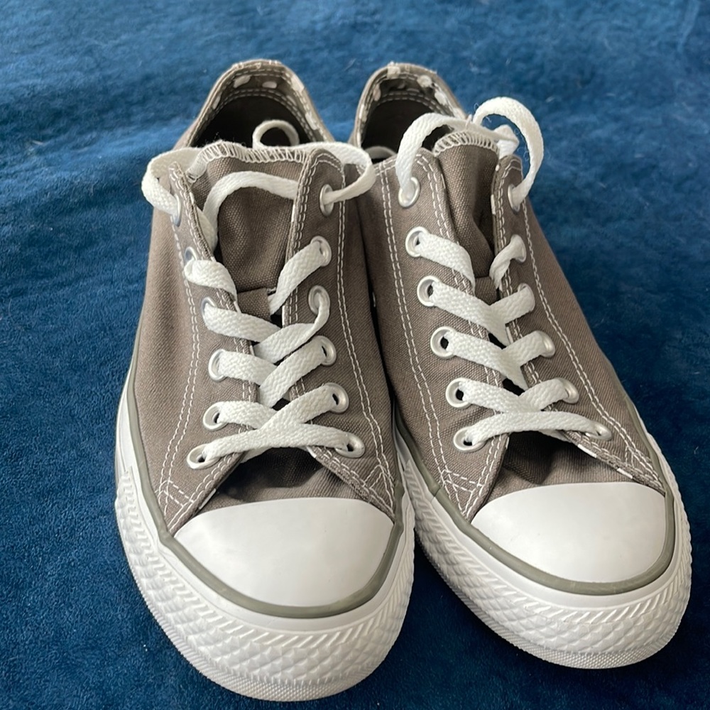 Low Top, Double Tongue, Dark Grey Converse